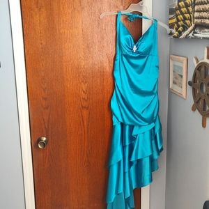 Turquoise High low Dress